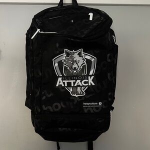 Black Men's Backpack Hoopculture Illinois Attack